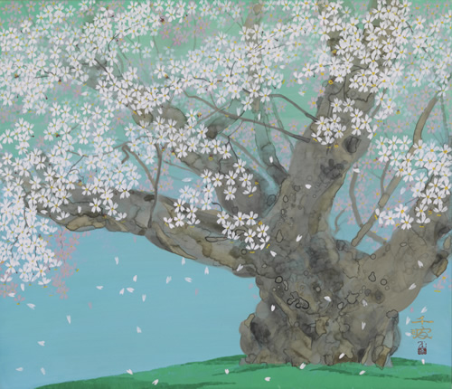 図版：「淡墨桜」10F 中島 千波