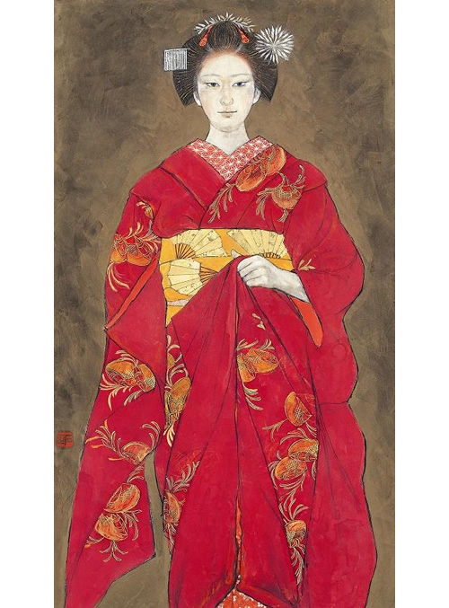 図版：「舞妓立像」 99.0×56.0cm