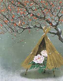 図版：「淡 雪」　116.7×90.9㎝